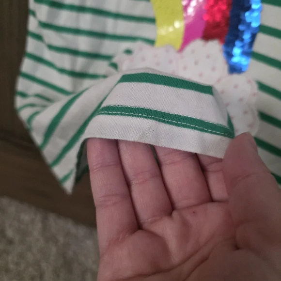 Mini Boden Flip Sequin Tee - Picture 2 of 4